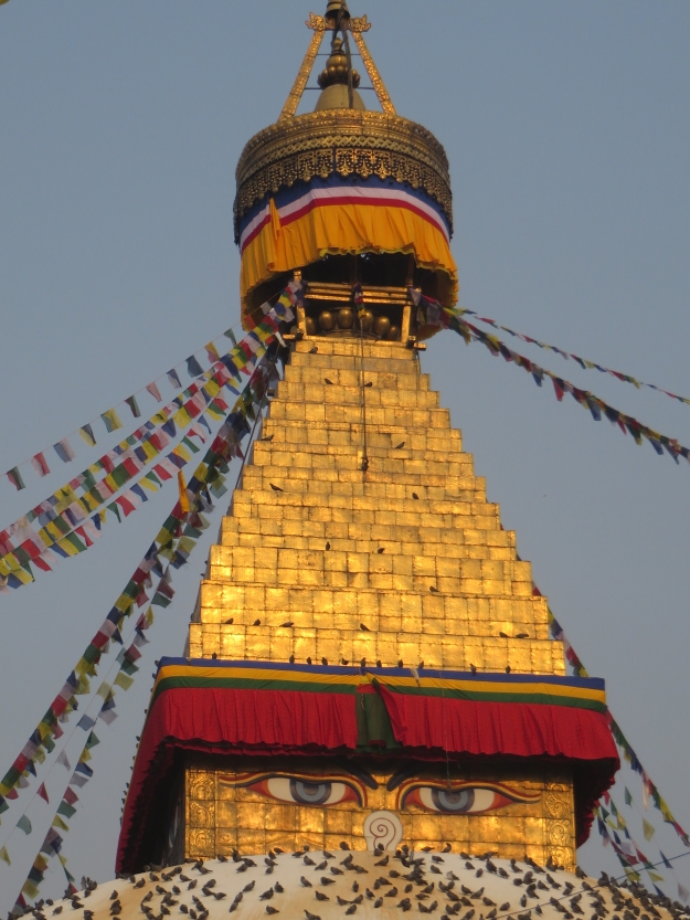 c golden stupa eyes