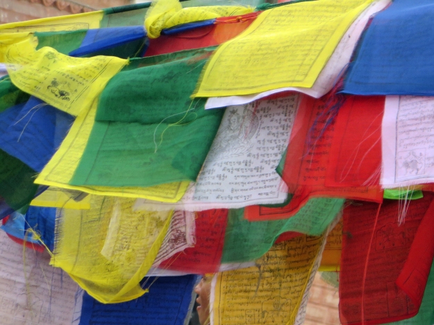 f boudha - prayer flags