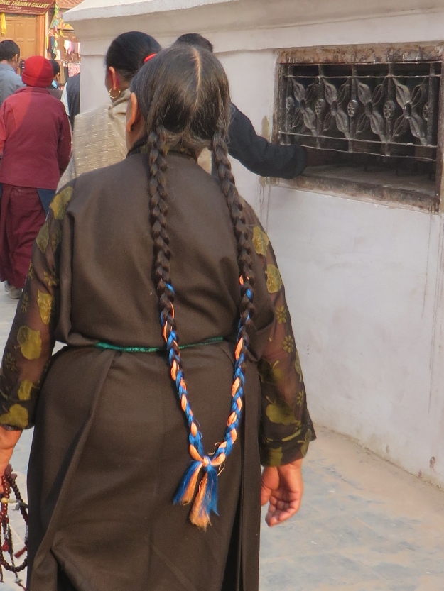 The ladies of India and Nepal have such beautiful black hair and some of them let it grow really long, like this Tibetan lady.