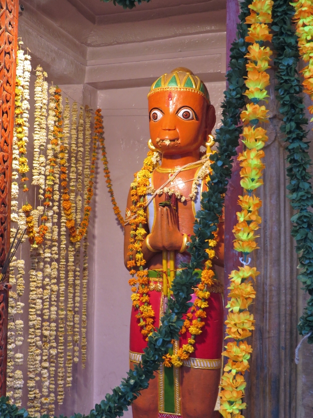 This is a more traditional statue of Hanuman.