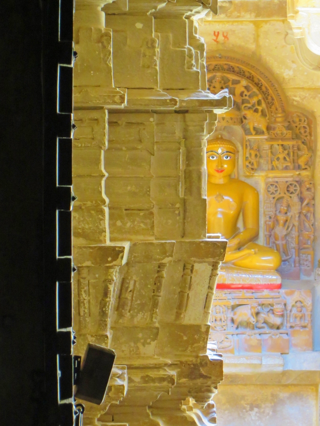 looking through door of jain temple