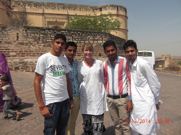 We met these guys several times during our tour of the Fort in Jodphur and they seemed tickled to see us each time.